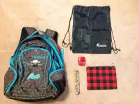 ROOTS  Back Bag/10 pencils&case& a sharpene + a gym bag