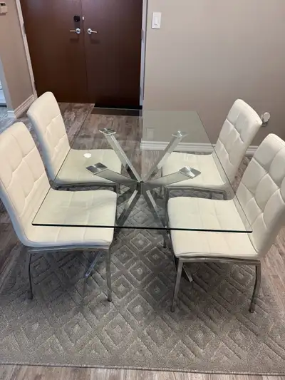 Dining Table and 4 Chairs, View more