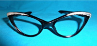 Genuine Vintage 60's Style Cat Eye Eyeglasses Optical Frames NEW