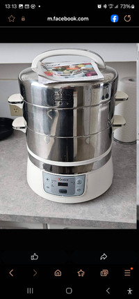 Euro Cuisine Stainless Steel Electric Steamer