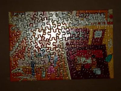 Puzzle and book : Mystery of the Silver Dragon:Clean:SmokeFree, View more