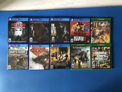 Assorted PS4 and XBox One Games!, View more