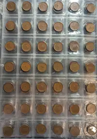 1 cent 1967 100e anniversaire confédération lot de 42 pièces 