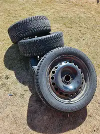 Studded winter tires 