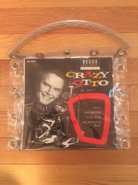 Vinyl Record Purse with 45 rpm cover Crazy Otto Royal Bison Rare