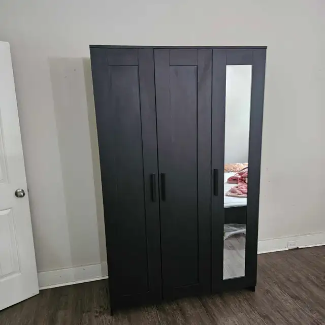 Delivery Available: Black 3 door Wardrobe  in Dressers & Wardrobes in Winnipeg - Image 3