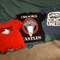3 brand new shirts 2 crooks n castles and 1 ecko size is xl