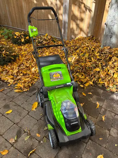 Greenworks Cordless Lawnmower, View more