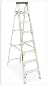  Ladder aluminum seven step used  perfect sturdy safe