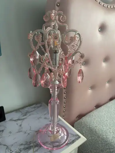 Pink Chandelier Lamp, View more