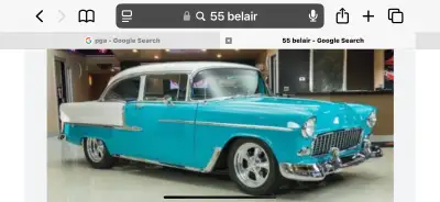 Looking for a 55 Belair 2 dr post Must be auto overdrive and ac. Not looking for project. 50-70