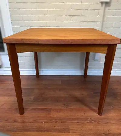 Teak Dining Table-MCM-Denmark- Vejle Stolefabrik-Compact Size, View more