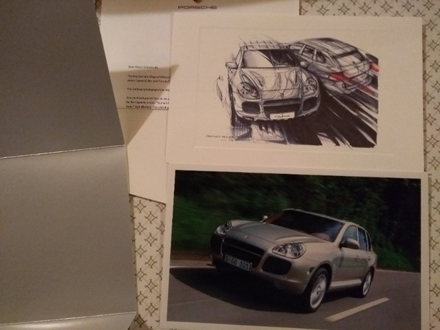 Porsche Cayenne original release photo and print etc in Arts & Collectibles in Oakville / Halton Region