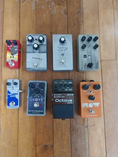 Zvex Fuzolo - "velcro/gated" fuzz - $150 Goliath Fuzz - silicone "fuzz face/big muff" hybrid - $110...