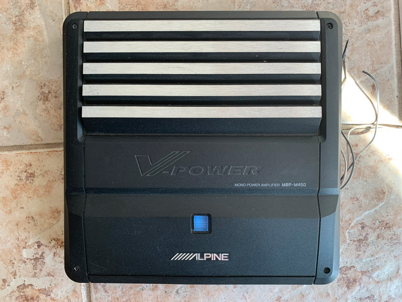 Alpine MRPM450 200 / 400w Subwoofer mono MOSFET amplifier General