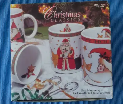 2 Sets of Christmas Mugs in Boxes, Single Mug-Yorkton, View more