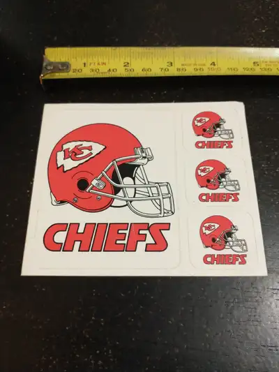 Attractive Kansas City Chiefs NFL sticker sheet, View more