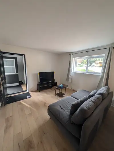 Short\Long Term Furnished Apartment Rental in Laval-des-Rapides Bright basement with private entranc...