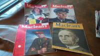 4 Older Maclean's, Canada's National Magazine, 1943, Larger Size