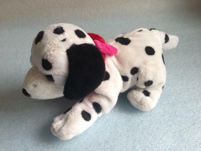 Puppy Dog Black & White Spots Plush Stuffed Animal Toy 7" in Toys & Games in Markham / York Region - Image 2