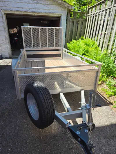 Last year all floor replaced, bearings greased, new chains, lights working well Great trailer, never...