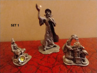 Fantasy Figures-Vintage Pewter-Dragons, Wizards, etc.