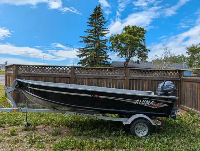 !!!SOLD!!!    14' FISHING/UTILITY BOAT, OUTBOARD MOTOR & TRAILER in Powerboats & Motorboats in Lloydminster - Image 4