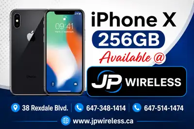Apple iPhone X |  256GB- Unlocked - Open Box, View more