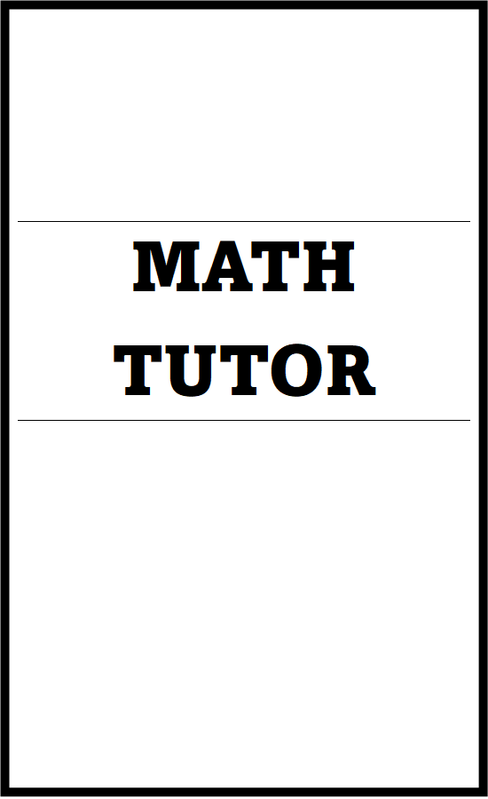 MATH TUTOR