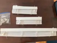 White wood blinds
