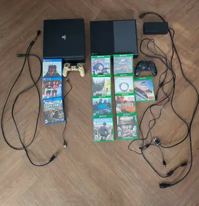 Ps4 + xbox one Games included - refer to the picture 300$ Everything works.