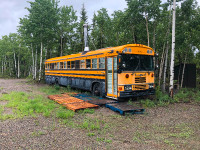 Bluebird school bus tiny home