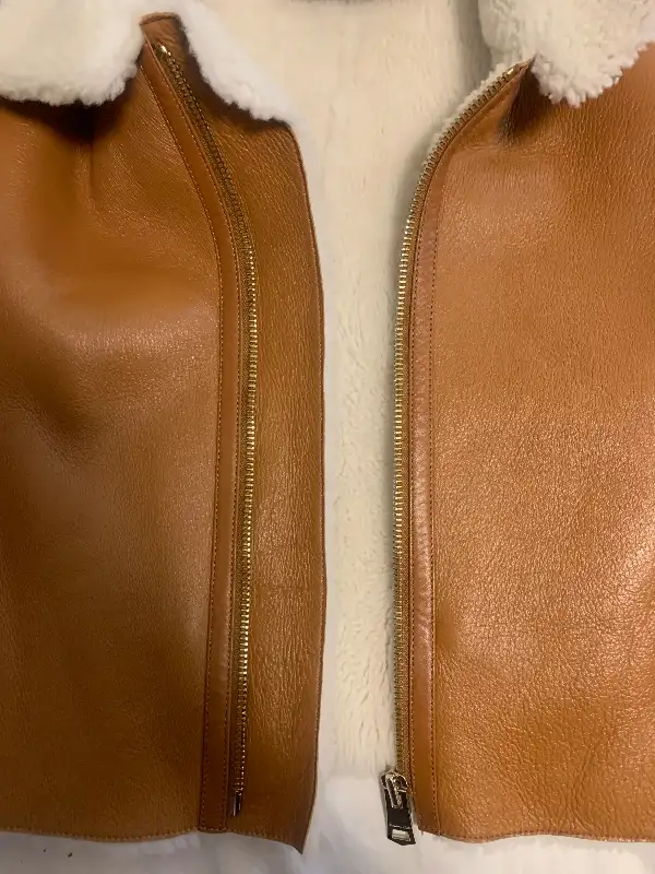 New Massimo Dutti Ladies Womens Sheepskin Leather Jacket XS-S in Women's - Tops & Outerwear in City of Toronto - Image 8