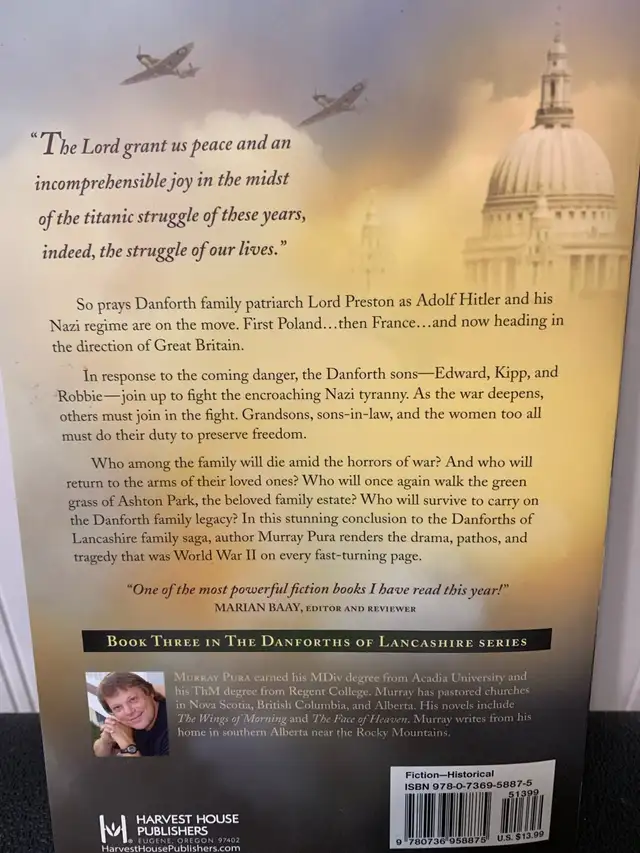 London Dawn by Murray Pura- Christian Novel in Fiction in Ottawa - Image 3
