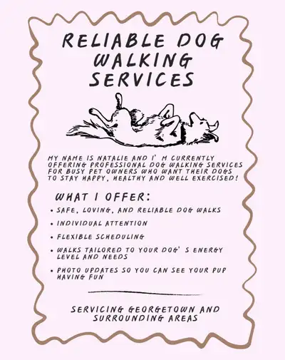 Dog Walking Service in Georgetown, View more