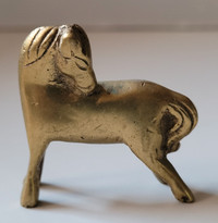 Vintage Solid Brass Miniature horse Figurine