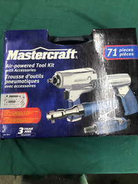 Mastercraft Air-Powered Tool Set New 71 pc