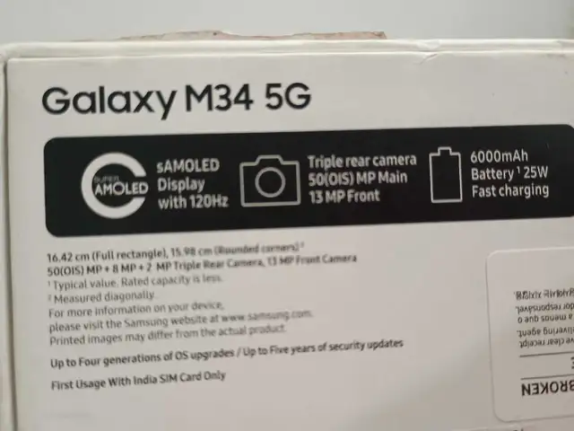 Samsung Galaxy M34 dual SIM in Cell Phones in Oshawa / Durham Region - Image 3