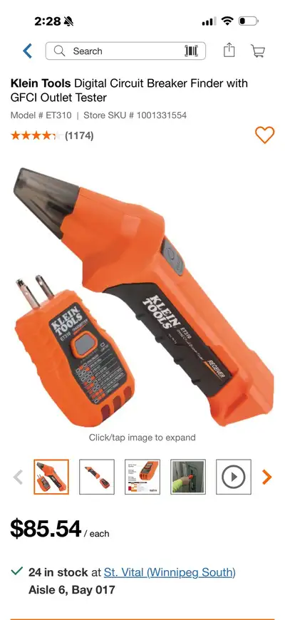 Klein circuit finder, View more