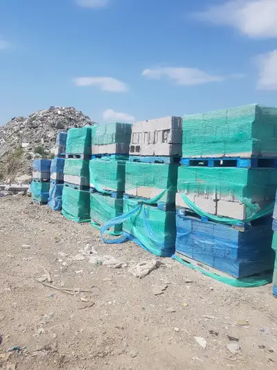 Pavers $1 each 4 pallets available Cinder blocks 2.50 each 10 + pallets available
