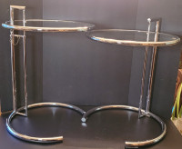 Eileen Gray E1027 Chrome Side Tables Reproductions