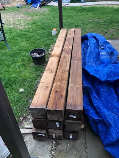 9 CIDAR POSTS 6x6 by 8’, View more