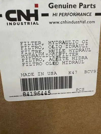 2 CNH Hydraukic oil filters Pt # 84196445 Brand new Still in the unopened box $200 for both