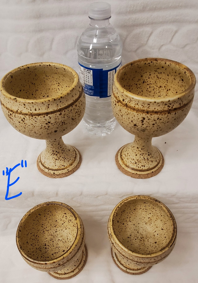 2 Pottery Glass Sets (E & F - $25 Each Set), Hold W e-transfer in Other in Ottawa - Image 3