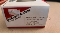 HO Trailer Train (TTX) 63' open center beam flat car kit