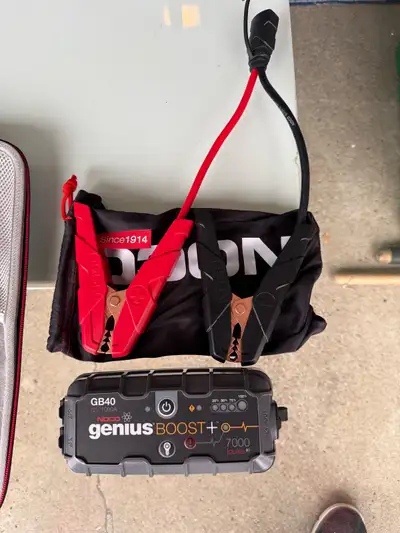 Hardly ever used Nico Genius Car Booster GB40. Good for cold winter weather boots. Comes with carry...
