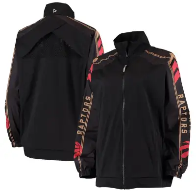 Toronto Raptors Qore Women's Windbreaker Medium Jacket Black, View more