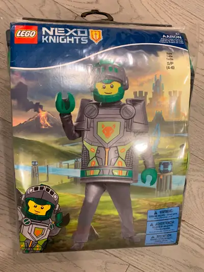 Lego Nexo Knights Mini Figure Halloween Costume Size 4T 5T 6T 7T