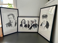 Sérigraphies Gainsbourg depeche mode Elvis