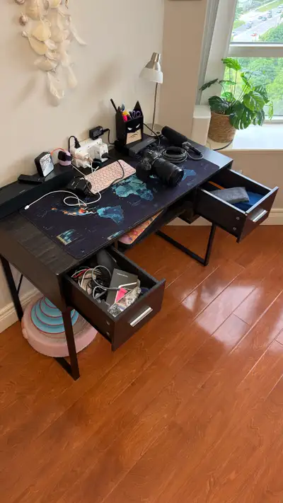 URGENT - Writing Desk + 2 IKEA Chairs, View more